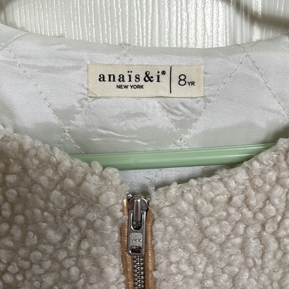 Anais & i cream wool jacket EUC size 8 - Picture 2 of 5